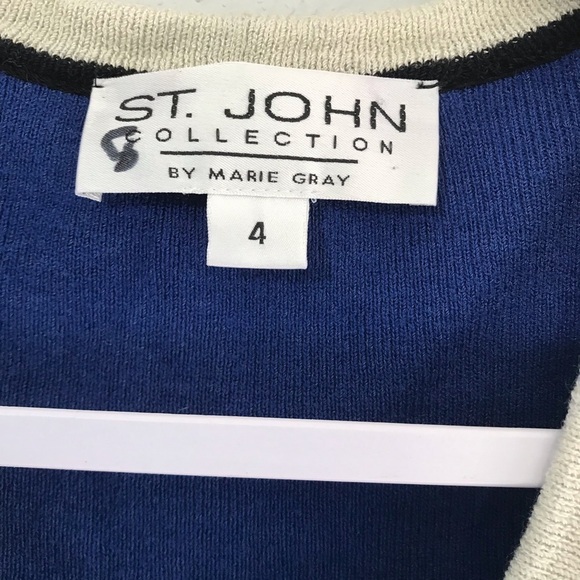 St. John Collection Santana Knit Long Dress Jacket size 4 - Picture 3 of 8